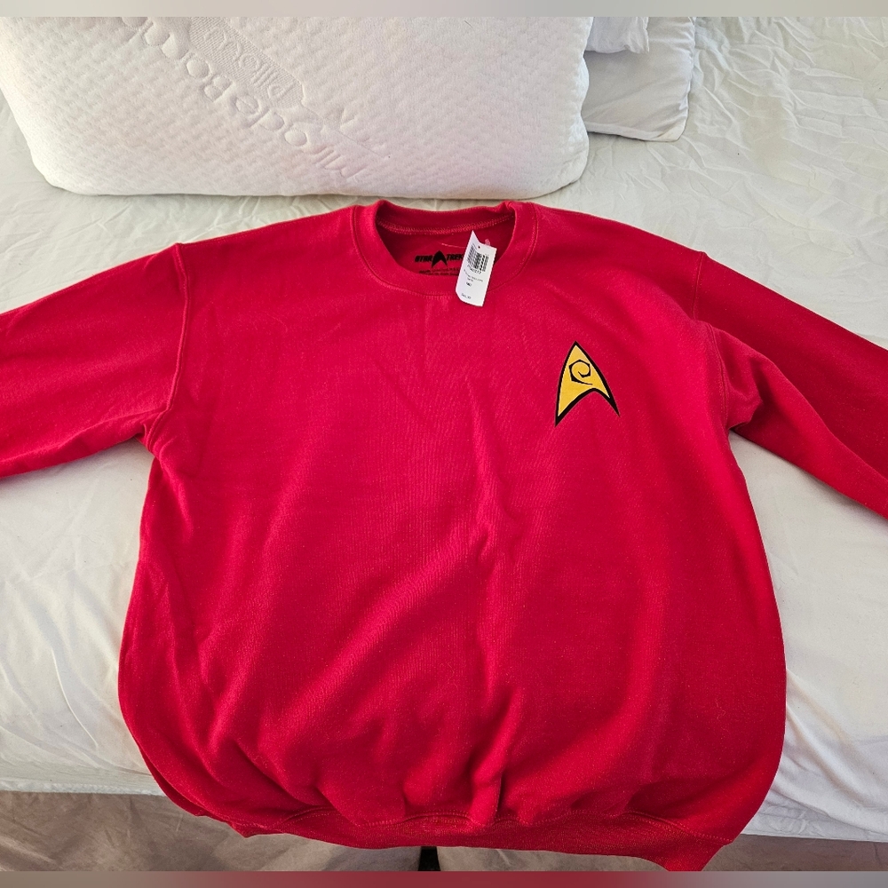 Her Universe Red Sweater with Gold Insignia